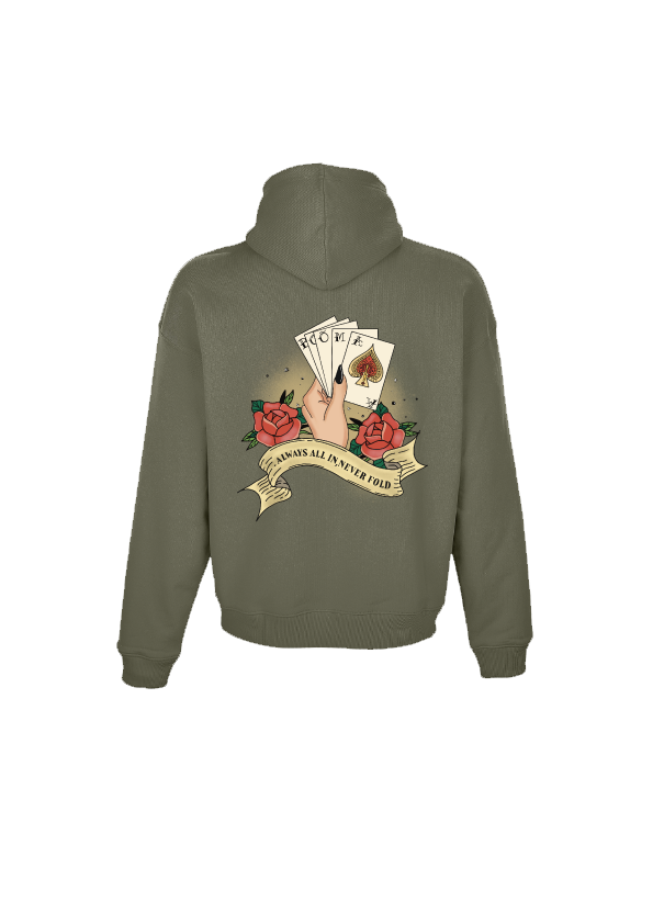 Sudadera Capucha Oversize Allin · Poker